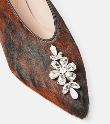Ballerine in cavallino con cristalli | Simone Rocha
