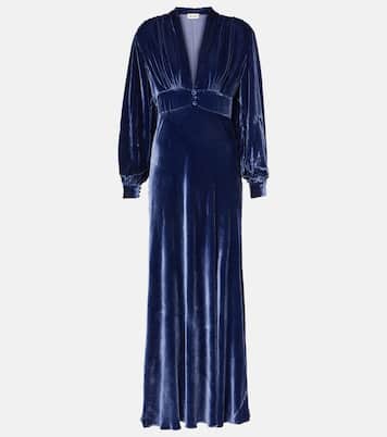 Robe longue Emery en velours | Rixo