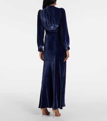 Robe longue Emery en velours | Rixo