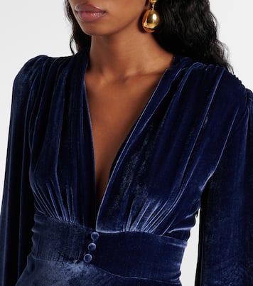 Robe longue Emery en velours | Rixo