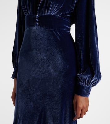 Robe longue Emery en velours | Rixo