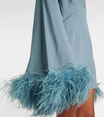 Vestido corto Magnifique con plumas | Taller Marmo
