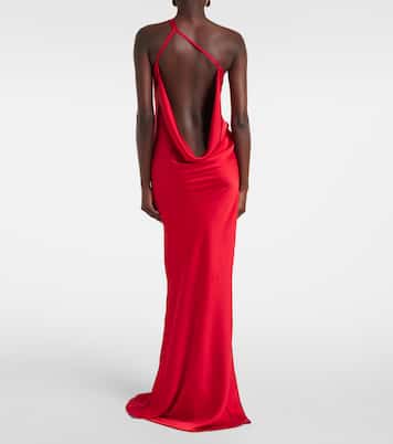 One-Shoulder-Robe aus Satin | Norma Kamali