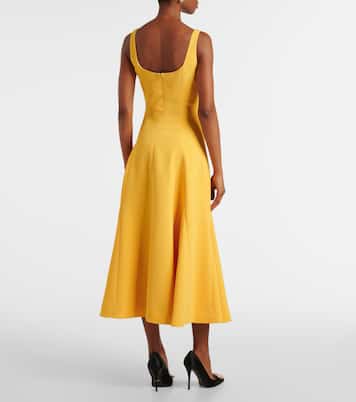Abito midi Neith in crêpe | Emilia Wickstead