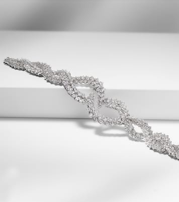 Bracelet Y-Couture en or blanc 18 ct et diamants | Yeprem