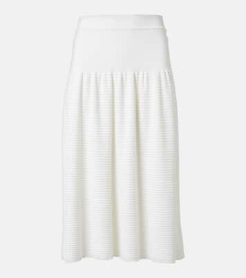 Falda midi Dora Baltea de seda y algodón | Loro Piana