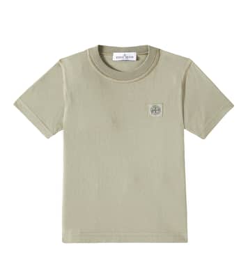 T-shirt in jersey di cotone con logo | Stone Island Junior