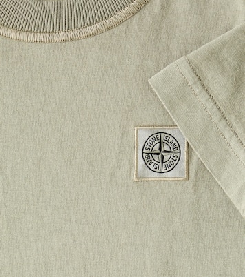 T-shirt in jersey di cotone con logo | Stone Island Junior