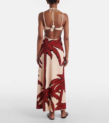 Abito midi con cut-out e stampa | Johanna Ortiz
