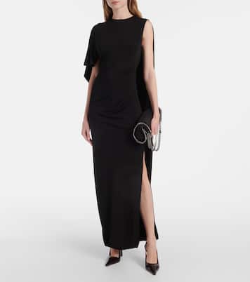 Abito lungo con volant e mantella | Stella McCartney