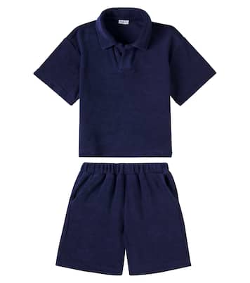 Polo e shorts in misto cotone | Il Gufo