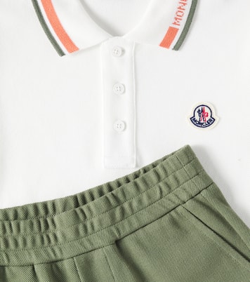 Polo e shorts in cotone | Moncler Enfant