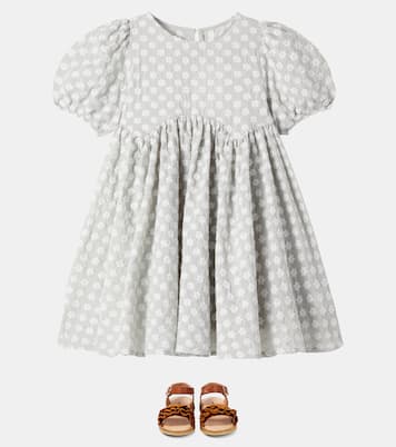 Besticktes Kleid Rose aus Baumwolle | Rylee + Cru