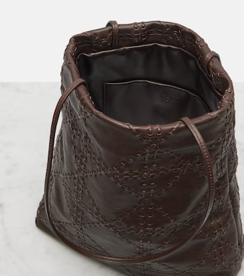 Borsa Lilou in pelle con ricamo | The Row
