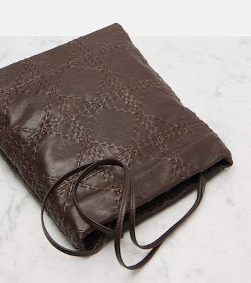 Borsa Lilou in pelle con ricamo | The Row