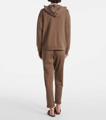 Cotton and silk zip-up hoodie  | Brunello Cucinelli