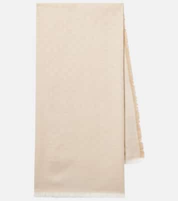 GG cotton, wool, and silk scarf | Gucci