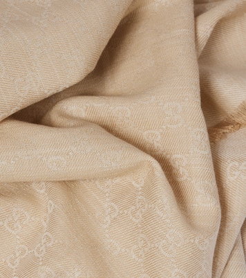 GG cotton, wool, and silk scarf | Gucci