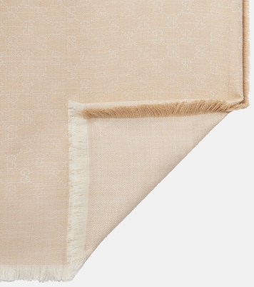 GG cotton, wool, and silk scarf | Gucci