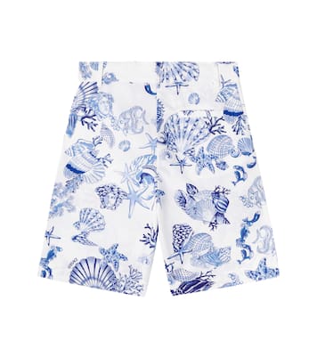 Shorts Trésor de la Mer in popeline di cotone | Versace Kids
