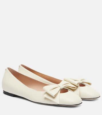 Ballerine in pelle con fiocco | Valentino Garavani