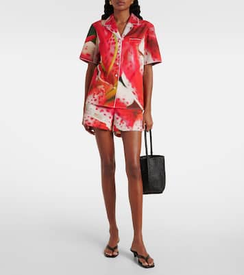 Cotton-blend cargo shorts | Tory Burch