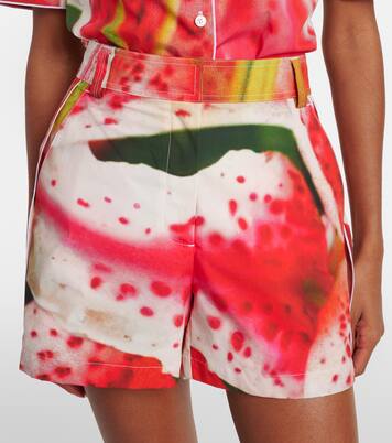 Cotton-blend cargo shorts | Tory Burch