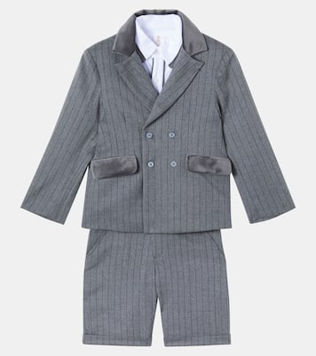 Cotton blazer, shirt, and shorts set | Patachou