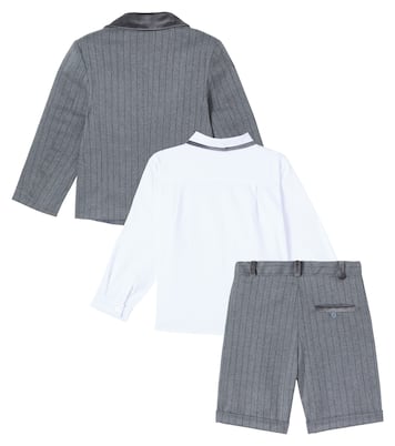 Cotton blazer, shirt, and shorts set | Patachou