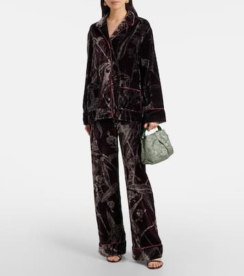 Floral satin pajama pants | La DoubleJ