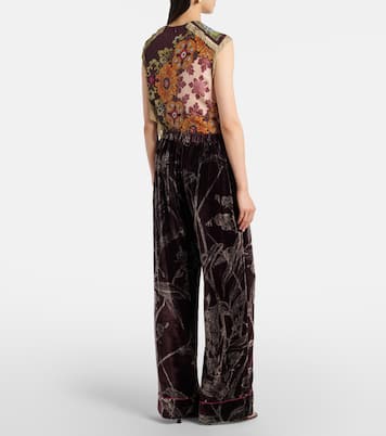 Floral satin pajama pants | La DoubleJ