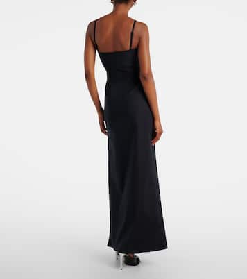 Garter cotton-blend jersey maxi dress | Coperni