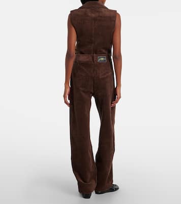 Pantalon cargo en velours côtelé de coton | Ganni