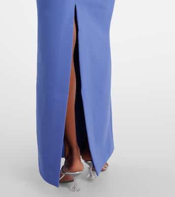 Violetta bow-detail embellished crêpe gown | Rebecca Vallance