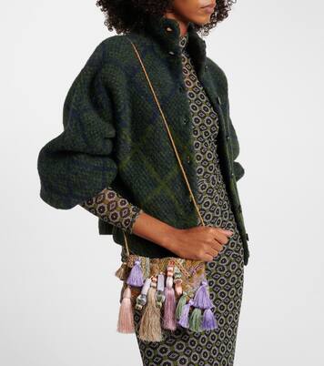 Embellished jacquard clutch | Dries Van Noten