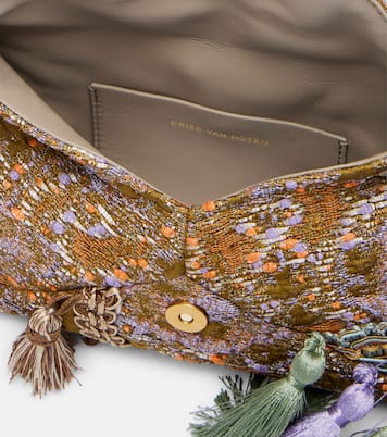Embellished jacquard clutch | Dries Van Noten