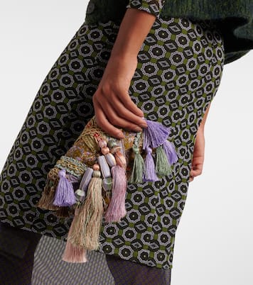Embellished jacquard clutch | Dries Van Noten
