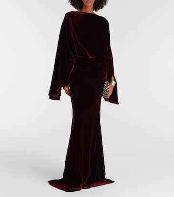 Musidora draped velvet gown | Taller Marmo