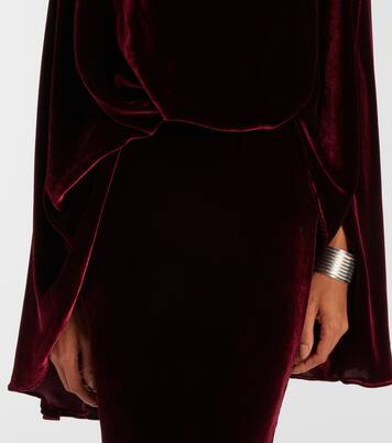 Musidora draped velvet gown | Taller Marmo