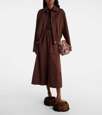 Escarpins slingback Toy 90 en cuir et shearling | Loewe