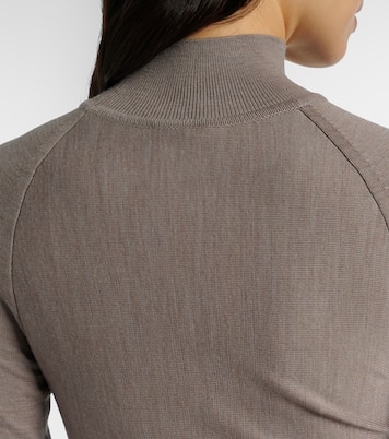 Ribbed-knit wool-blend minidress | Alaïa