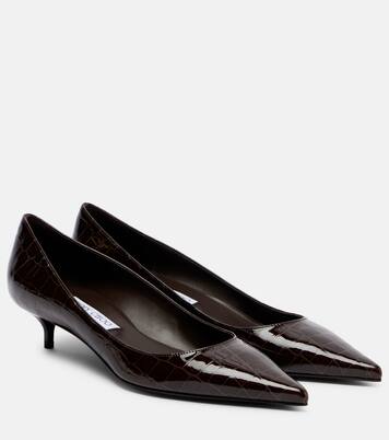 Amelia 35鳄鱼纹效果皮革高跟鞋 | Jimmy Choo