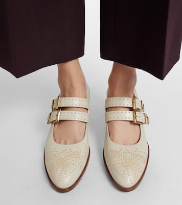 Susan studded leather Mary Jane pumps | Chloé