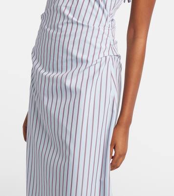 Vestido largo en mezcla de algodón a rayas | SIR