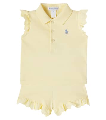 Bebé - set de top y shorts de piqué de algodón | Polo Ralph Lauren Kids