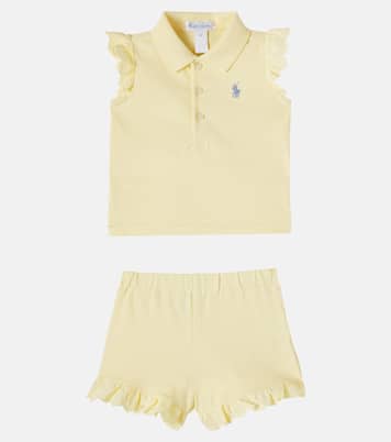 Bebé - set de top y shorts de piqué de algodón | Polo Ralph Lauren Kids