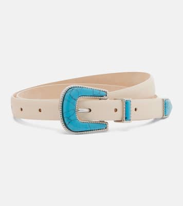 Travertine leather belt | Déhanche