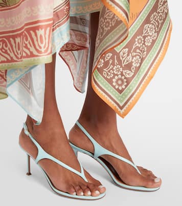 Bikini leather thong sandals | Aquazzura