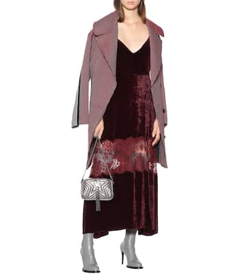 Houndstooth check wool coat | Stella McCartney