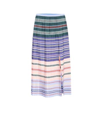 Falda midi Halyard de punto a rayas | Altuzarra